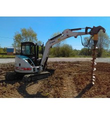 Миниэкскаватор с ямобуром Bobcat