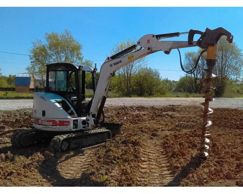 Миниэкскаватор с ямобуром Bobcat Миниэкскаватор с ямобуром Bobcat